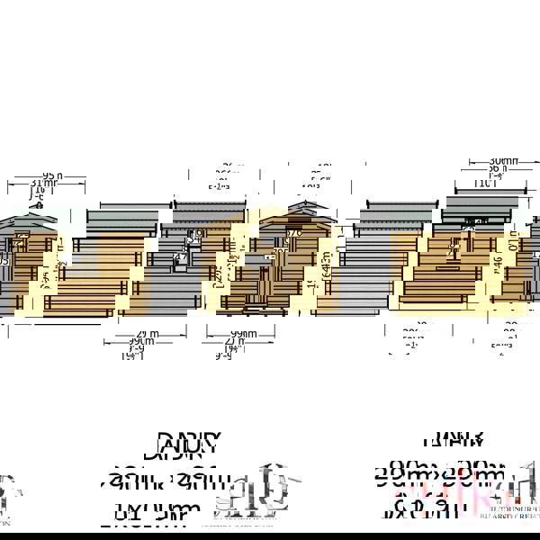 Shire Danbury 10x10 Log Cabin 19mm interlock  Cladding - Best Shed