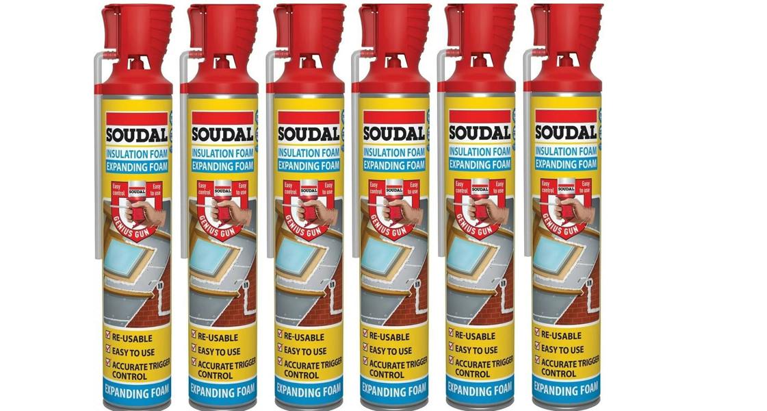 Soudal Genius Gun Insulation Expanding Foam 750ml