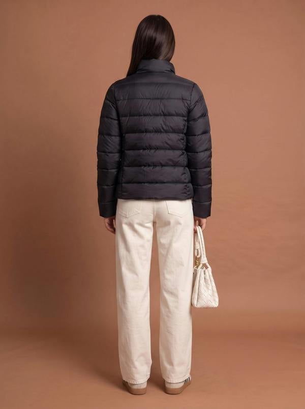 Urban Bliss Compact Puffer Jacket Black