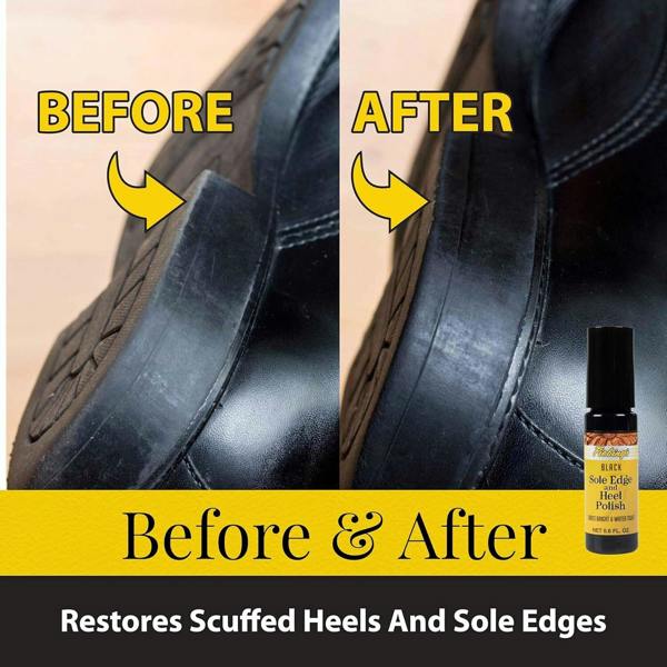 Fiebing's Sole and Heel Edge Polish - Professional Touch-Up for Shoes 0.6oz