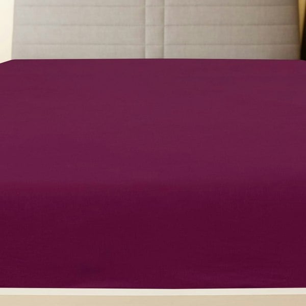 Berkfield Jersey Fitted Sheets 2 pcs Bordeaux 180x200 cm Cotton