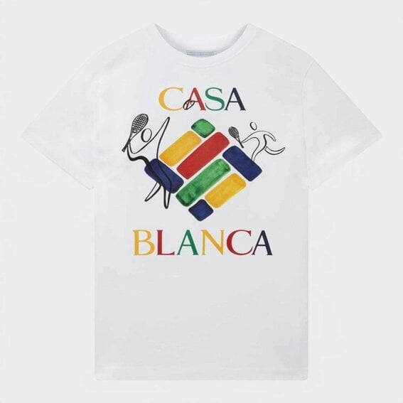 Casablanca Players Diamond T-Shirt White