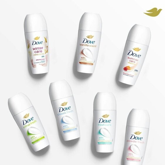 Dove Fresh Roll On Anti-Perspirant up to 48H Sweat & Odour Protection, 36x50ml