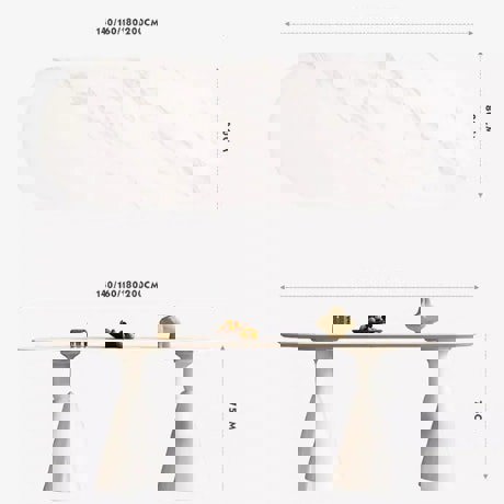 Doreen Dining Table, White-Rit Concept-Rit Concept