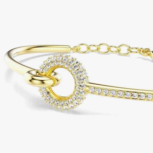 Swarovski Dextera Gold Tone Plated Crystal Set Bracelet 5743568