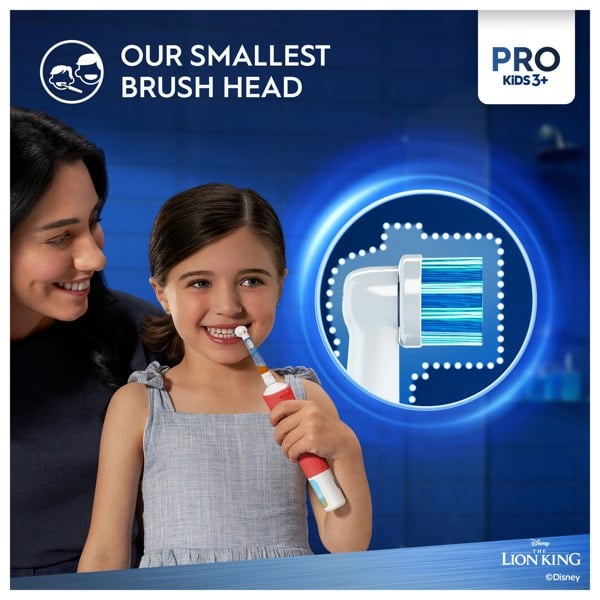 Oral-B Pro Kids Lion King Electric Toothbrush Designed By Braun - Red