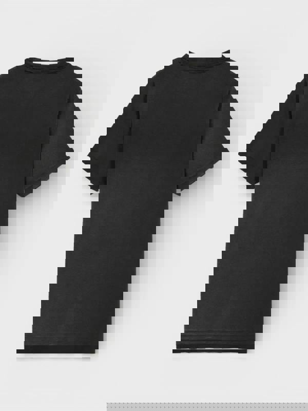 Off-White Wave Off Raw Slim Short Sleeve Tee Black