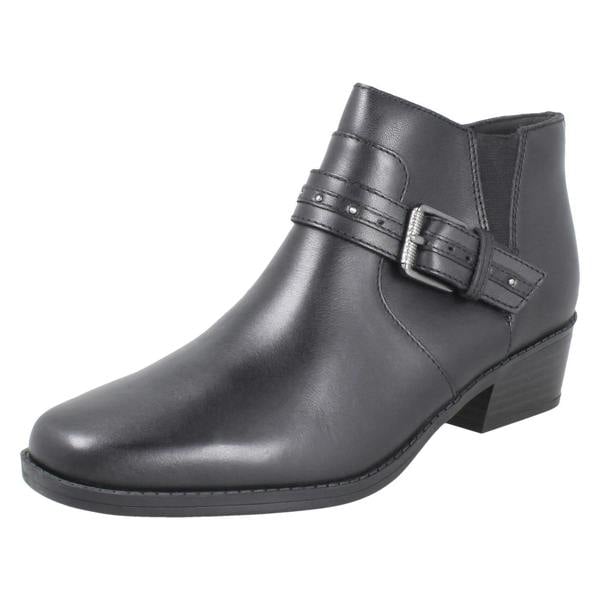 Clarks Ladies Clarks Block Heel Ankle Boots Danyelle Wish