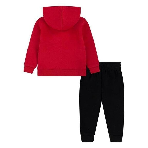 Nike Air Jordan Fleece Unisex Hooded Full Zip Tracksuit Red/Black