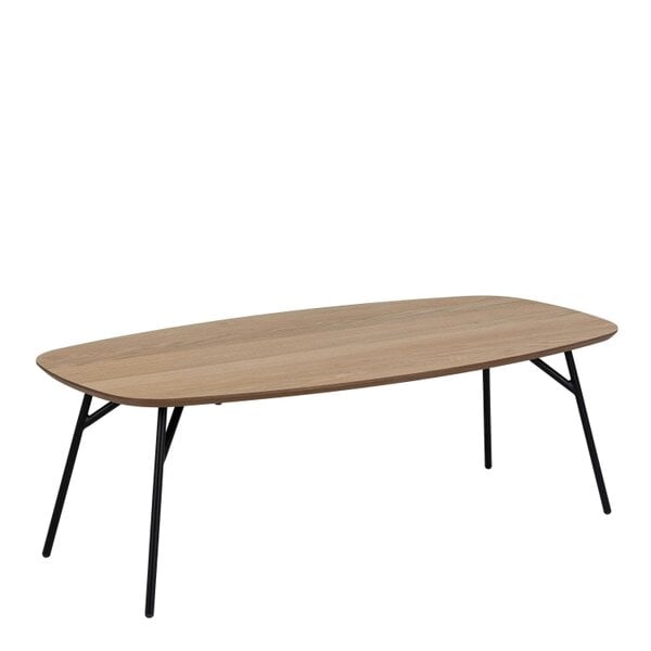 Wyld Haus Johannesburg Rectangular Natural Oak Coffee Table Round Edges