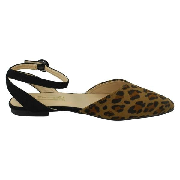 Spot On Ladies Spot On Wide Fit Ankle Strap Shoes F80535