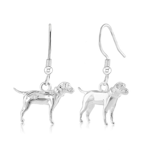Border Terrier Silver Earrings - MYLEE London