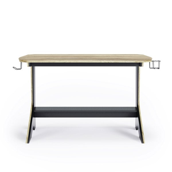 Dorel Home Jersey Writing Office Desk in Black / Oak