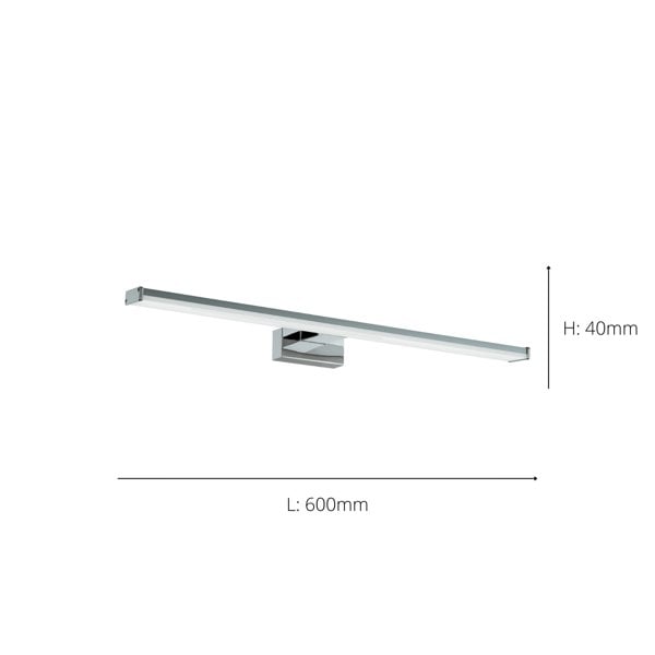 EGLO Pandella 1 LED Silver 600 Bathroom Light