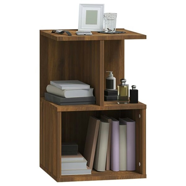 Berkfield Bedside Cabinets 2 pcs Brown Oak 35x35x55 cm Engineered Wood