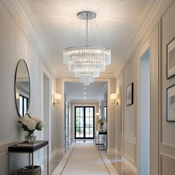 Pagazzi Lighting Seraphina Tiered Glass Chandelier
