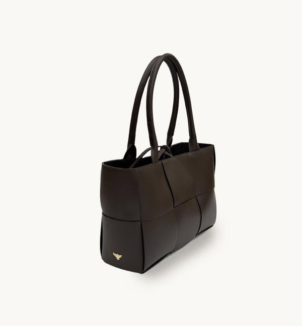 Apatchy London The Tori Leather Tote Bag - Chocolate