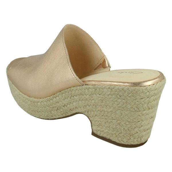 Clarks Ladies Clarks Espadrille Style Wedge Sandals Maritsa Mule
