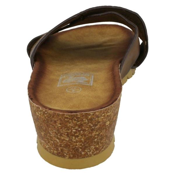 Down to Earth Ladies Down To Earth Mid Wedge X Vamp Mule Sandals