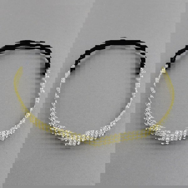 diamante headband gold