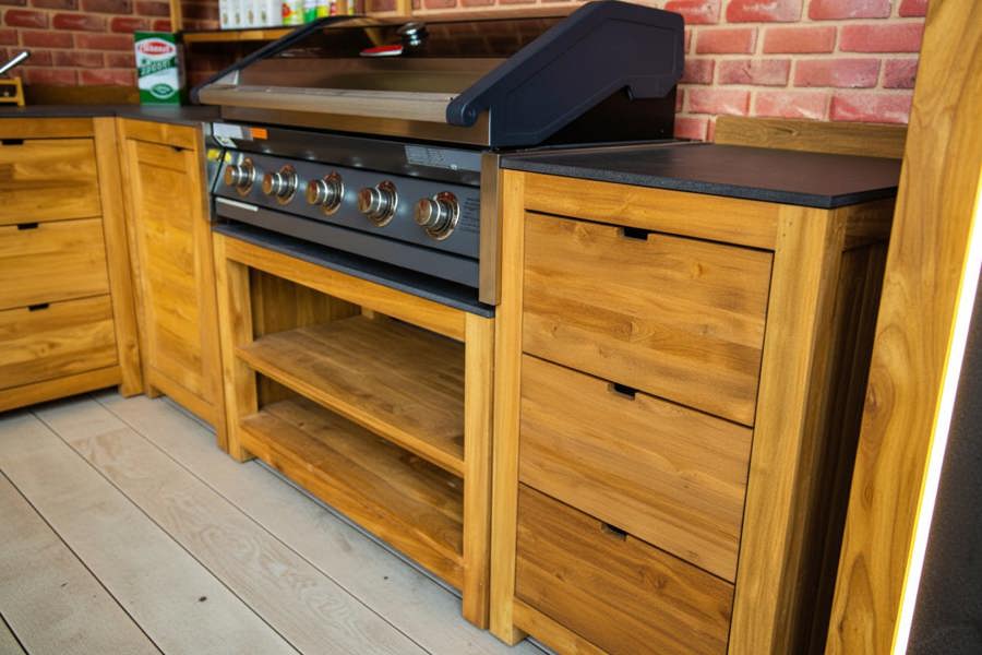 Ocean Designs Barletta Teak Outdoor Kitchen Set 2