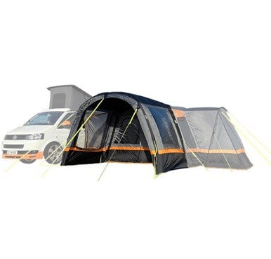 OLPRO Cocoon Breeze® Campervan Awning Extension - Charcoal & Orange