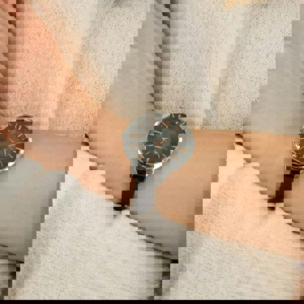 Sekonda Ladies Black Leather Watch 2876