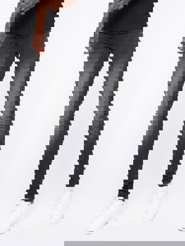 Crosshatch Barbeck Slim Fit Denim Jeans Black Wash