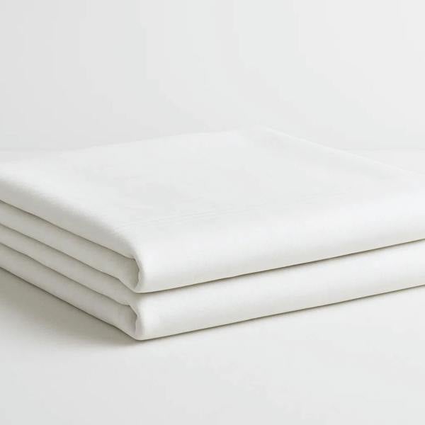 Ethical Bedding Cool & Crisp Flat Sheet in White (Organic Cotton)