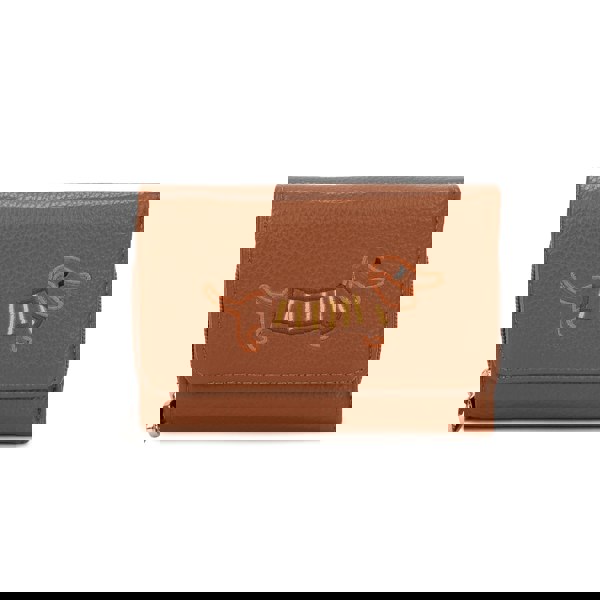 Kitise Dachshund Dog Embroidery Trifold Snap Coin Purse Wallet