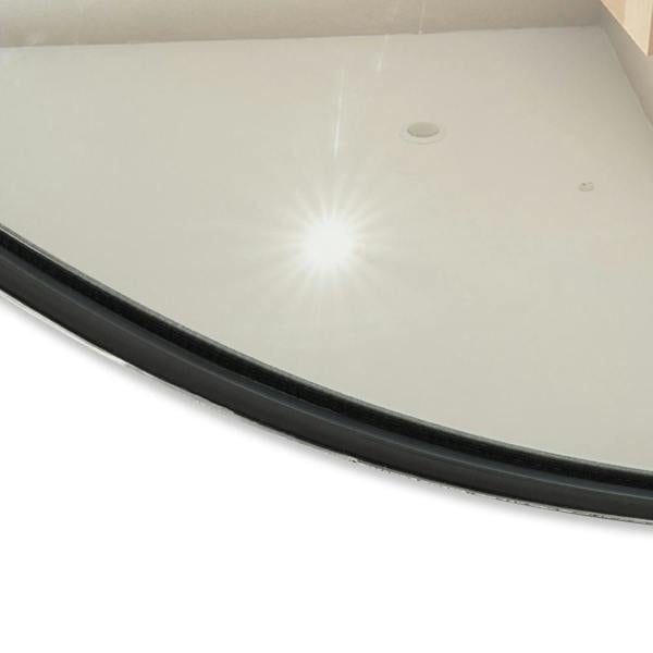 Mirrorstone Heating 320w Round Mirrored Wi-Fi Infrared Heating Panel