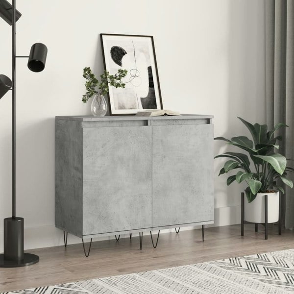 Berkfield Sideboards 2 pcs Concrete Grey 40x35x70 cm Engineered Wood