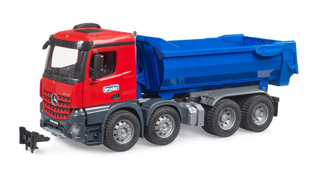 Bruder MB Arocs Halfpipe dump truck Heavy Hauling Vehicle Model