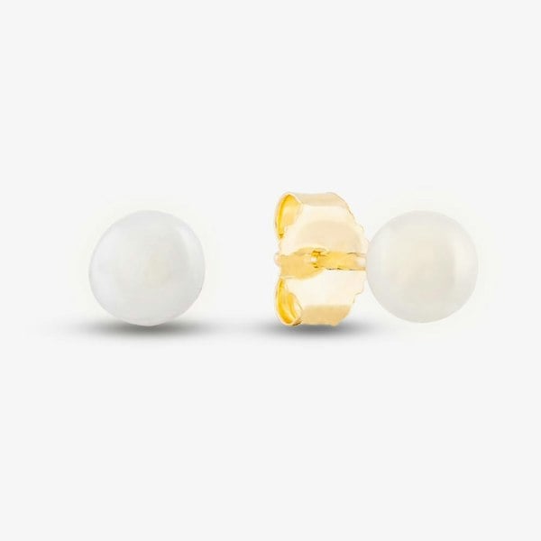T. H. Baker 9ct Yellow Gold Freshwater Pearl Stud Earrings EOZ101SD
