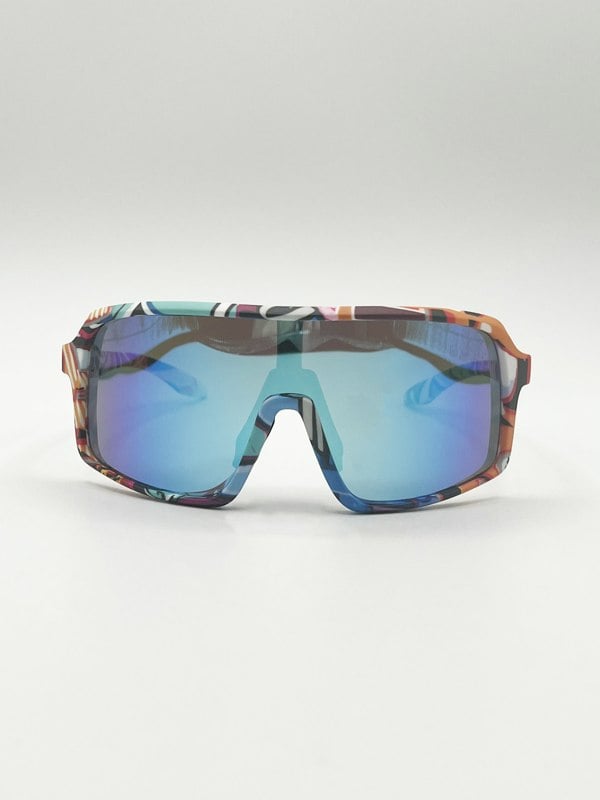 SVNX Polarised Cycling Glasses in Multi