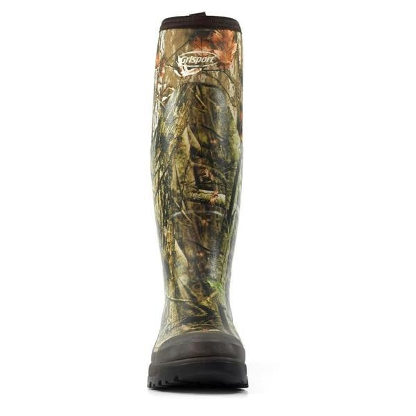 Grisport GriSport Swamp Men's Camo Neoprene Fishing Hunting Farm Wellies Boots, camouflage pattern waterproof footwear for outdoor activities.