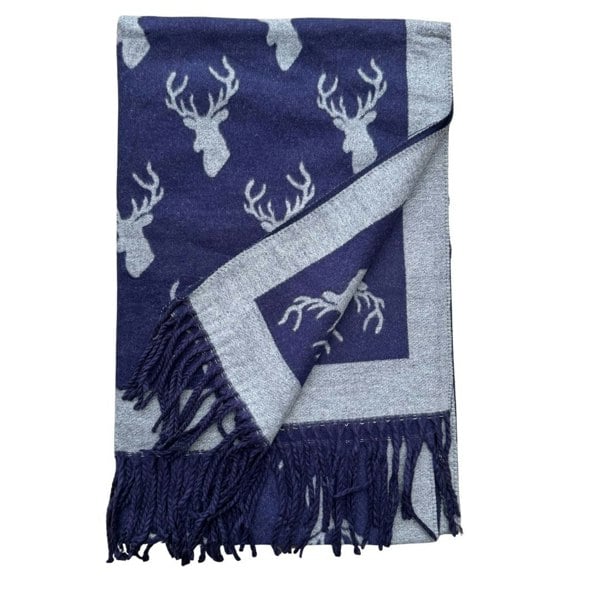 Love EMVY Enchanted Stag Cashmere Warm Blanket Scarf Pashmina