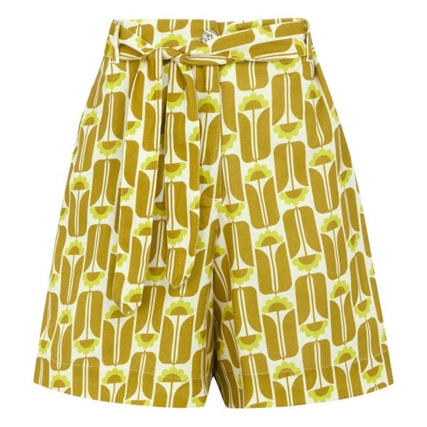 Regatta Womens/Ladies Orla Kiely Summer II Tall Flowers Shorts - Yellow