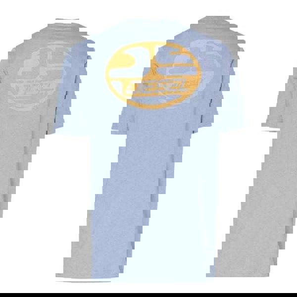 Diesel Unisex Adult Oval Stonewashed Logo T-Shirt - Blue - 