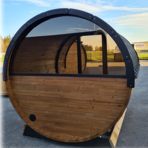 LayzeeSauna 330cm Outdoor Barrel Sauna | Thermowood | Wood-Fired| Layzee Living