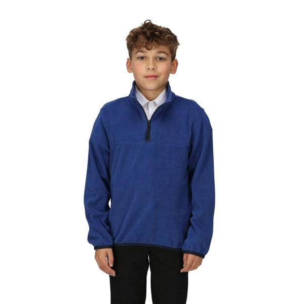 Regatta Childrens/Kids Microfleece Half Zip Fleece - New Royal