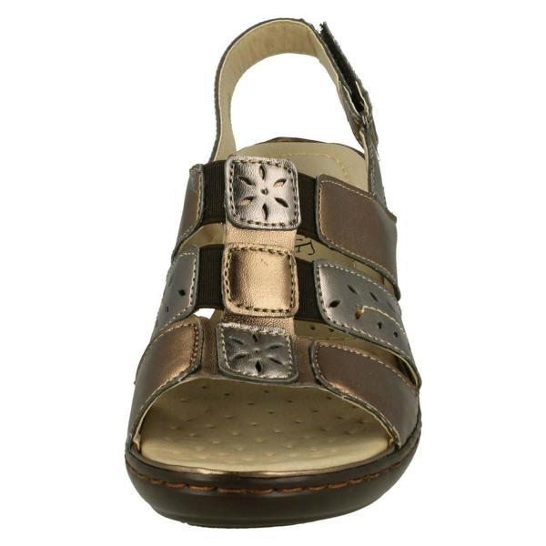 Eaze Ladies Eaze Casual Sling Back Heeled Sandals