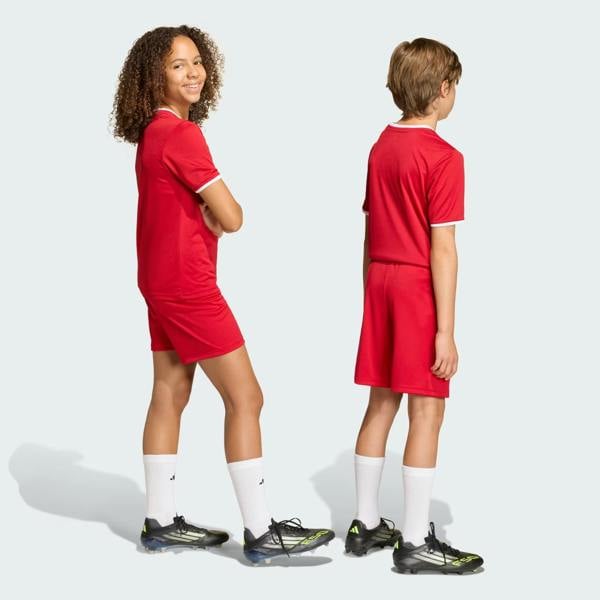 Adidas Entrada 26 Junior Shorts Red JZ6528