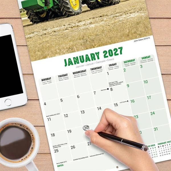 Tractors Calendar 2027, Wall Calendars, Month To View, Transport, Gift