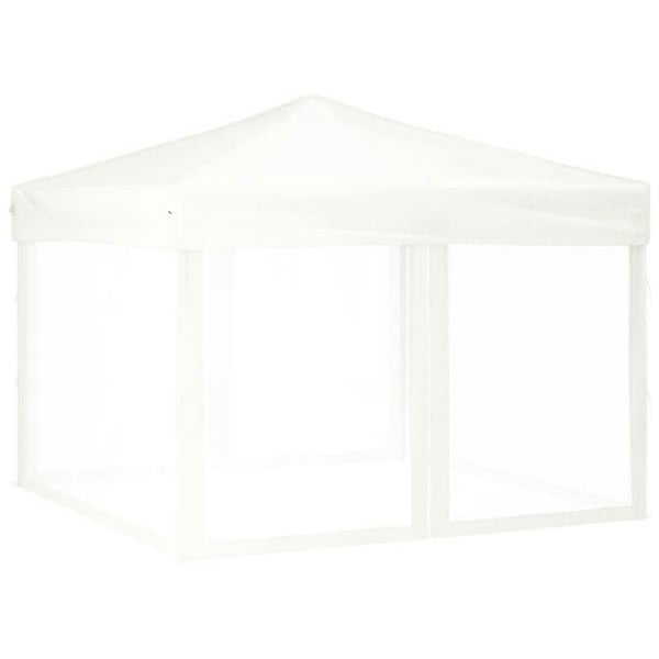 Berkfield Folding Party Tent with Sidewalls White 3x3 m
