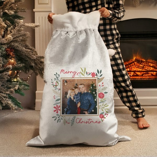 Personalised Memento Company Personalised Photo Upload Christmas Sack