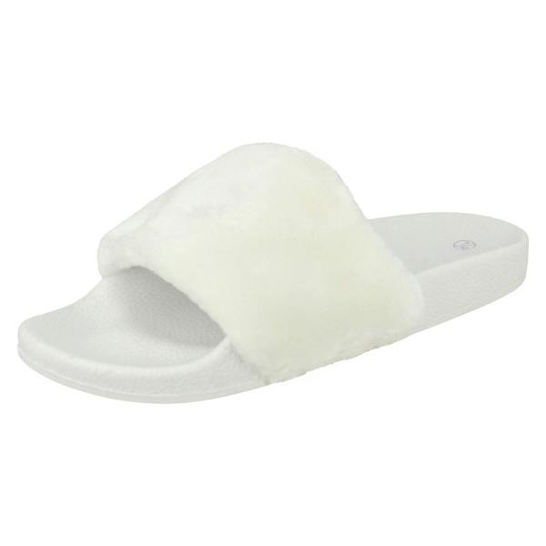 Spot On Ladies Spot On Flat Slip On Mule Sandals