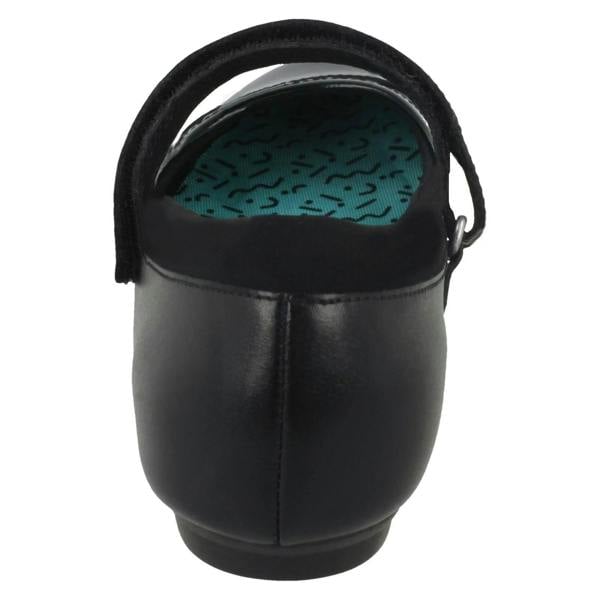 Clarks Girls Bootleg By Clarks Patent Toe Cap School Shoes Tizz Ace