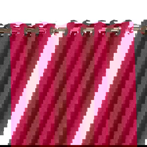 Riva Home Eclipse Blackout Eyelet Curtains - Pink