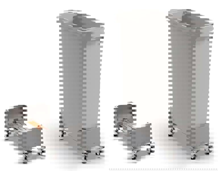 Durable 60L Linkable Bin Trolley | Robust Modular Waste Trolley for DURABIN Bins